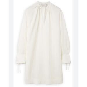 AGNONA Wool Blend Open Sides Tunic In Cream Size IT46 US10